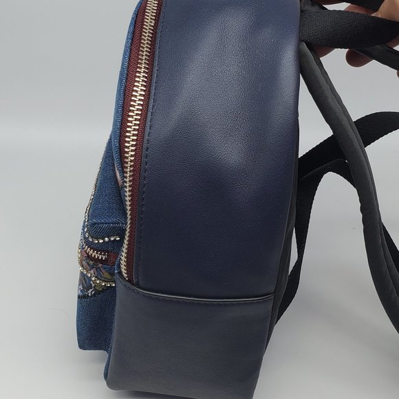 Coach Mini Charlie Backpack with Star Patchwork